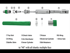 MING, manufacturer of Overburden casing drilling system, DTH hammer, DTH drill bits