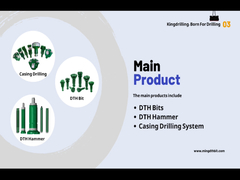 MING, manufacturer of Overburden casing drilling system, DTH hammer, DTH drill bits