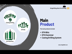 MING, manufacturer of Overburden casing drilling system, DTH hammer, DTH drill bits