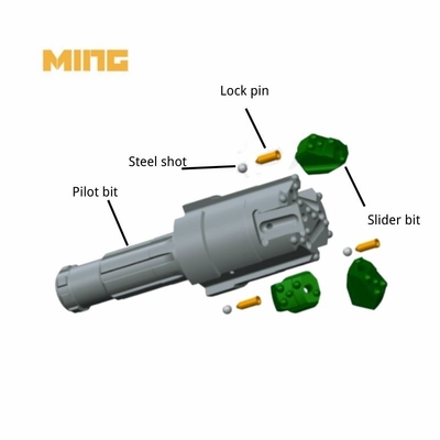 155mm MSX115 Symmetric Concentric Casing Drilling System Odex Drill Bit With Slide Blocks For Construction