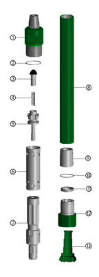 4inch High Air Pressure DTH Hammer With DHD340 Connection